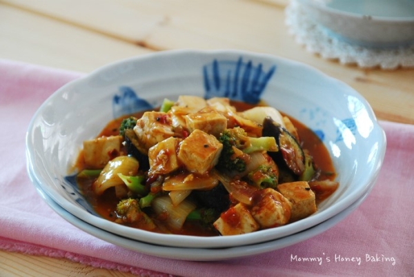 칼칼한 두부야채볶음