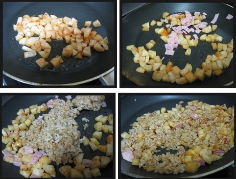 아삭아삭 맛있는 총각김치 볶음밥