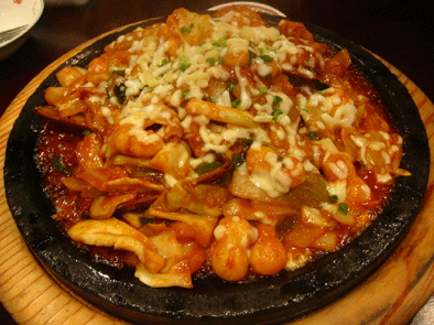 지글지글 치즈해물떡찜
