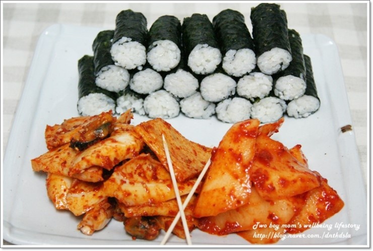 충무김밥 만들기